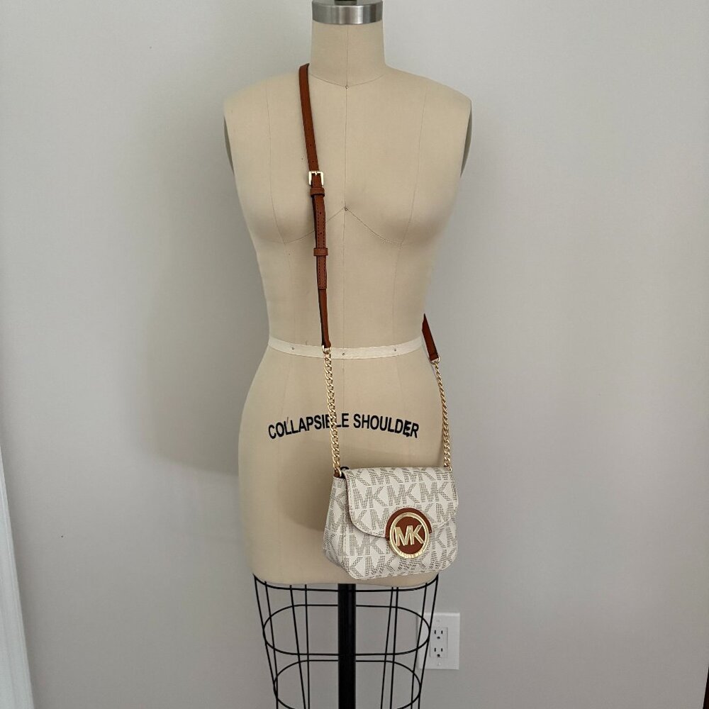 MICHAEL Michael Kors Fulton Small Crossbody Bag MK Logo Quiet Luxury Chic